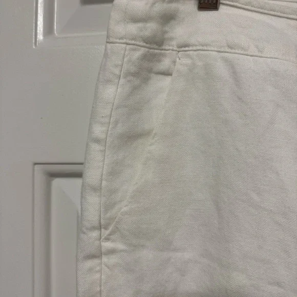 Poetry 100% Linen White Pants Women’s Size US 12
